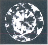 Fig 94 Light crack in the table, crystal Inclusion under crown main facet 