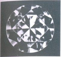 A pinpoint inclusion under the table