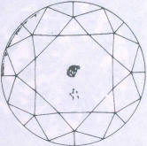 Fig 105 One larger and several smaller inclusions under the table, fringes Fig 105 One larger and several smaller inclusions under the table, fringes