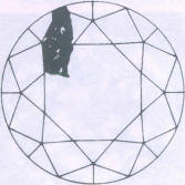 Fig 131 Larger cleavage crack under main facets Fig 131 Larger cleavage crack under main facets
