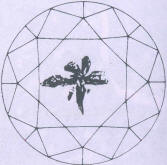 Fig 136 Dark crystal inclusion surrounded by tension cracks Fig 136 Dark crystal inclusion surrounded by tension cracks