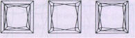 Fig 366 Square Princess Cut 