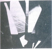 Lattice type growth planes in the interior of the stone (30 x)